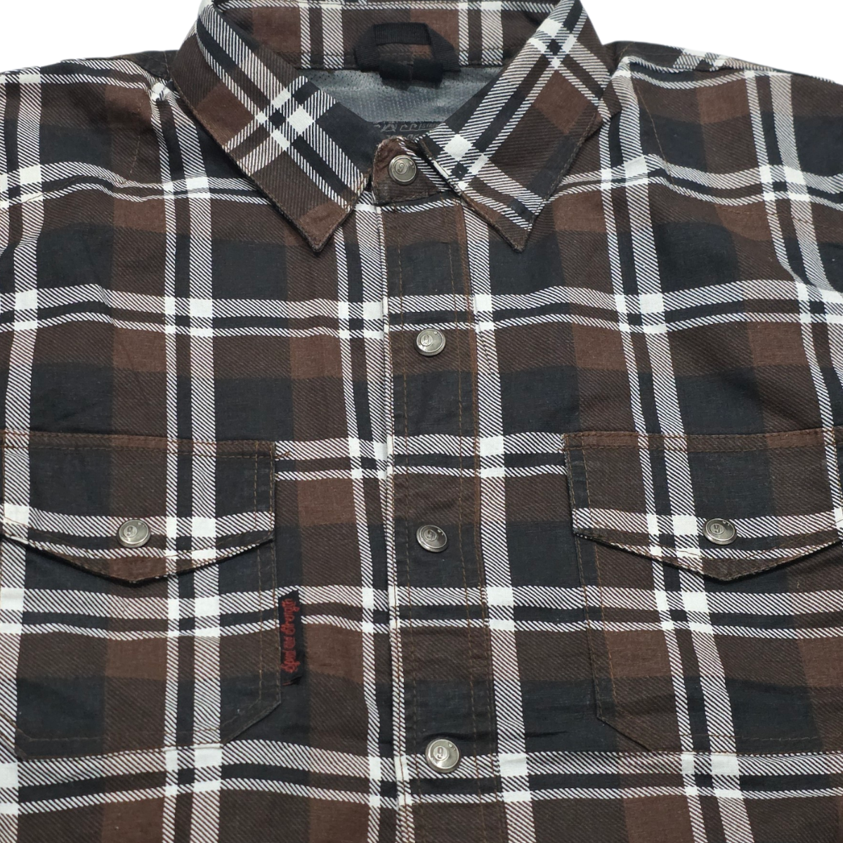 Camisa Sxx Speed And Strenght Grande L Cuadro Cafe