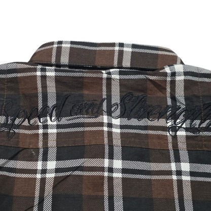Camisa Sxx Speed And Strenght Grande L Cuadro Cafe
