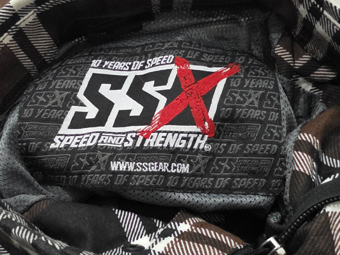 Camisa Sxx Speed And Strenght Grande L Cuadro Cafe
