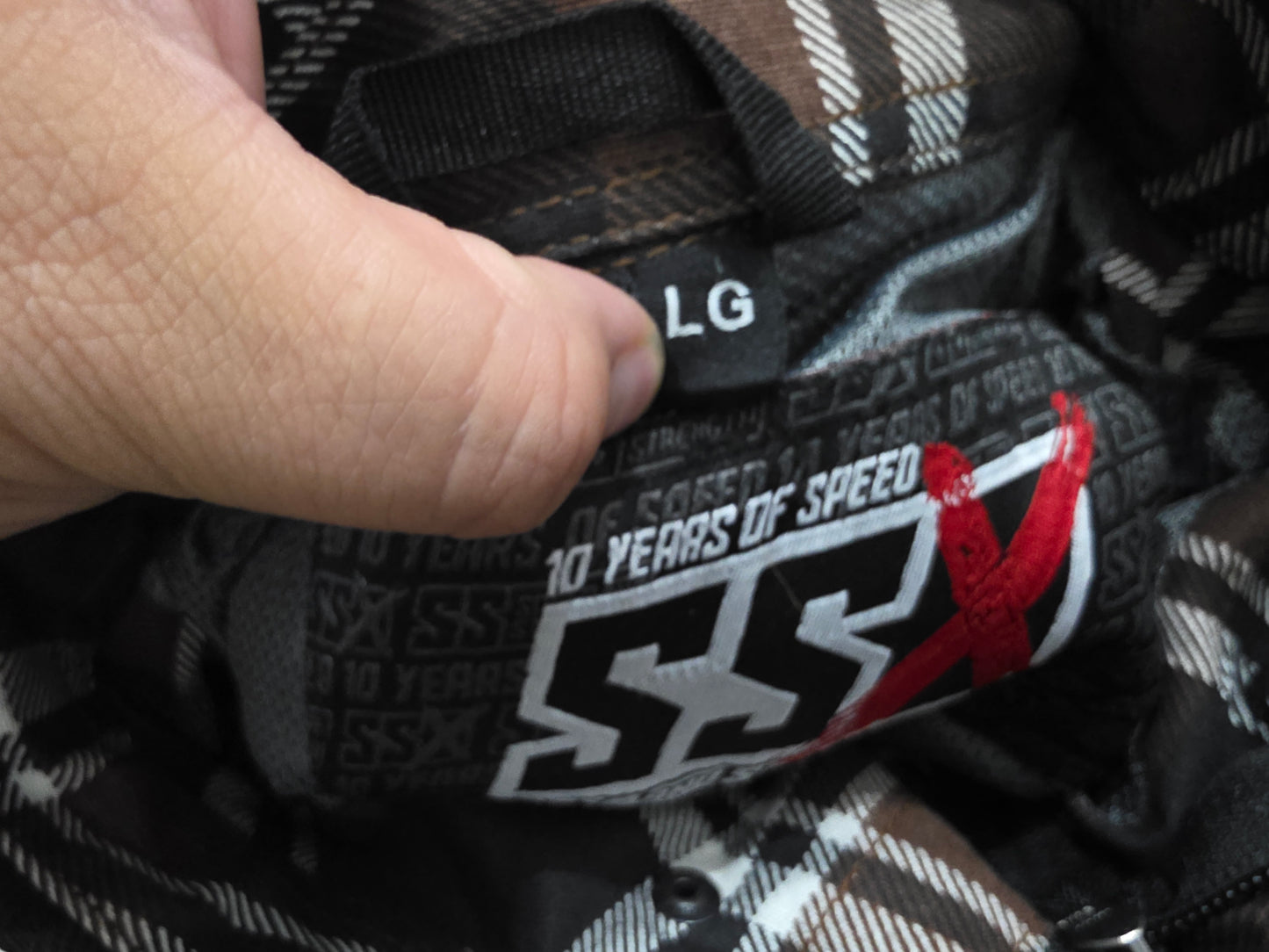 Camisa Sxx Speed And Strenght Grande L Cuadro Cafe