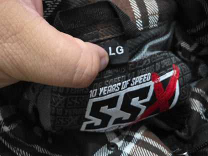 Camisa Sxx Speed And Strenght Grande L Cuadro Cafe