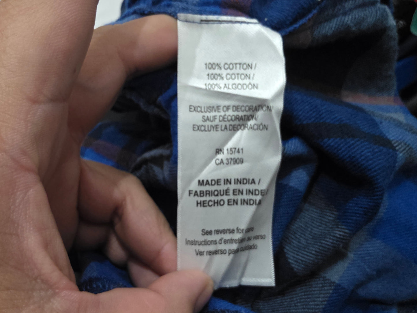 Pijama Columbia Grande L Cuadro Azul