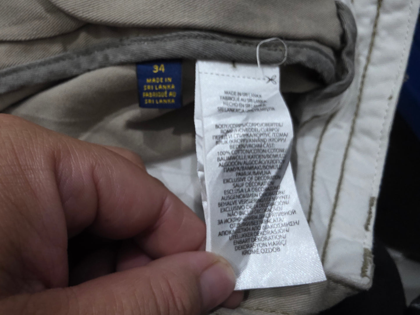 Bermuda Cargo Ralph Lauren Talla 34 Cafe