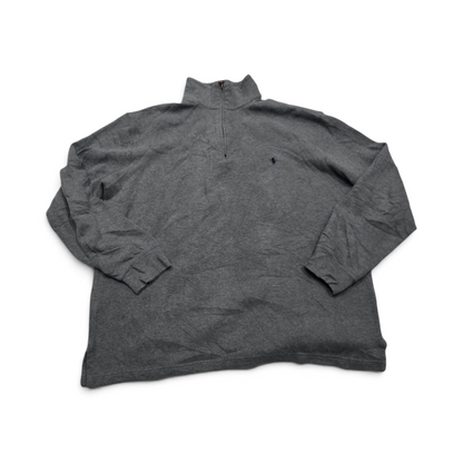 Sueter Ralph Lauren Grande L Gris Pony Azul Cuello Alto