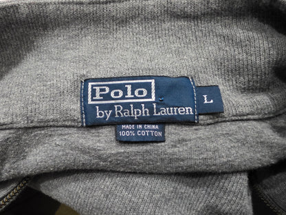 Sueter Ralph Lauren Grande L Gris Pony Azul Cuello Alto