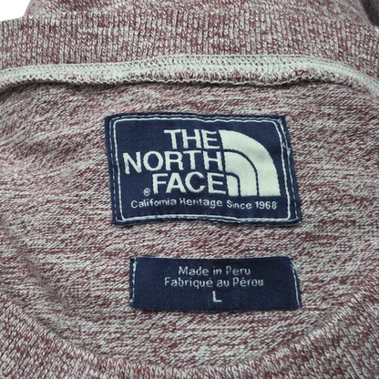 Sudadera The Noeth Face Grande L Rojo Jaspeado