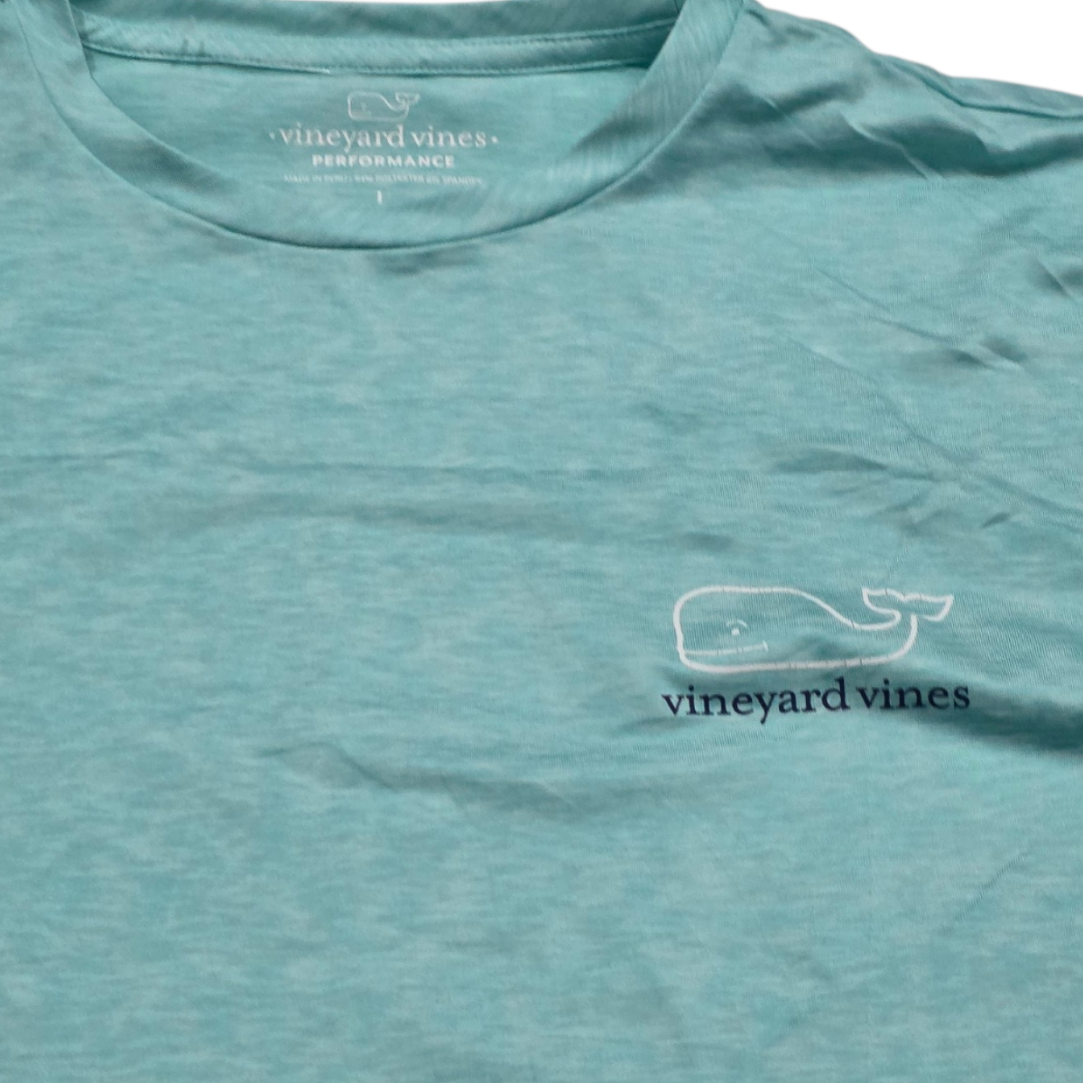 Playera Vineyard Vines Performance Grande L Azul Agua
