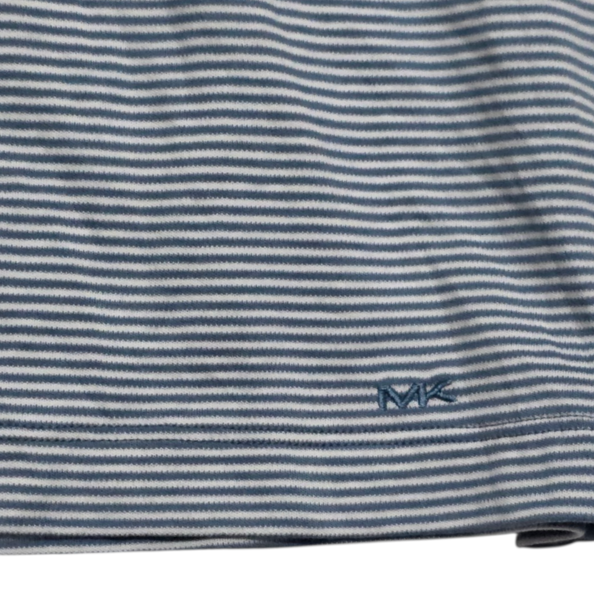 Playera Polo Michael Kors Xgrande Xl Azul Claro Lineas