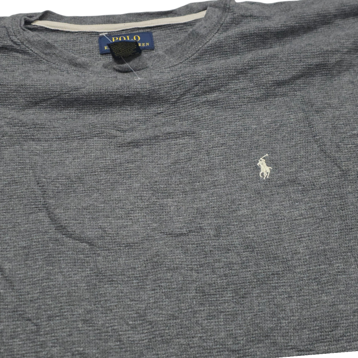 Playera Ralph Lauren Xgrande Xl Gris Oscuro Manga Larga
