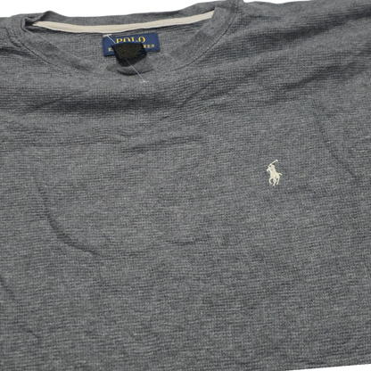 Playera Ralph Lauren Xgrande Xl Gris Oscuro Manga Larga