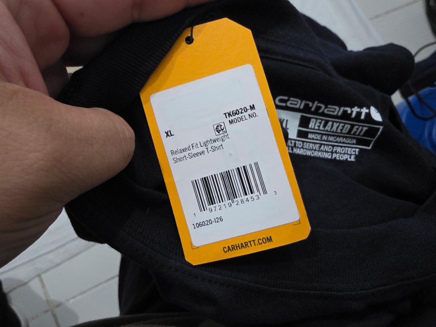Playera Carhartt Xgrande Xl Negro