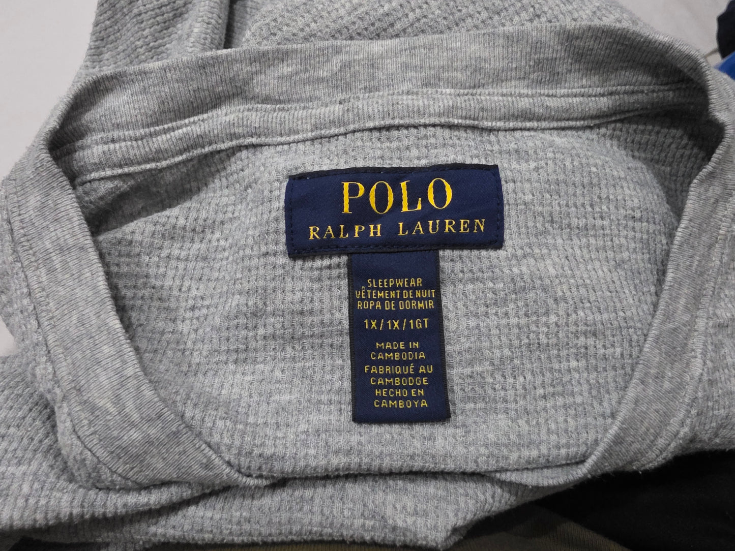 Playera Ralph Lauren Bear 1x Pony Gris
