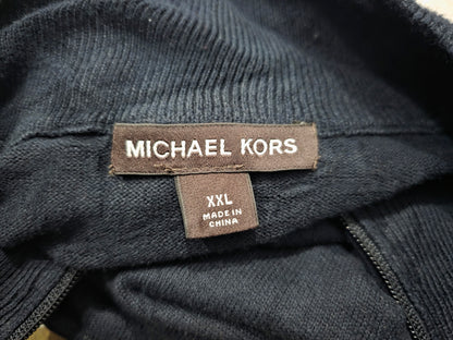 Sueter Michael Kors 2xl Azul Cierre Corto