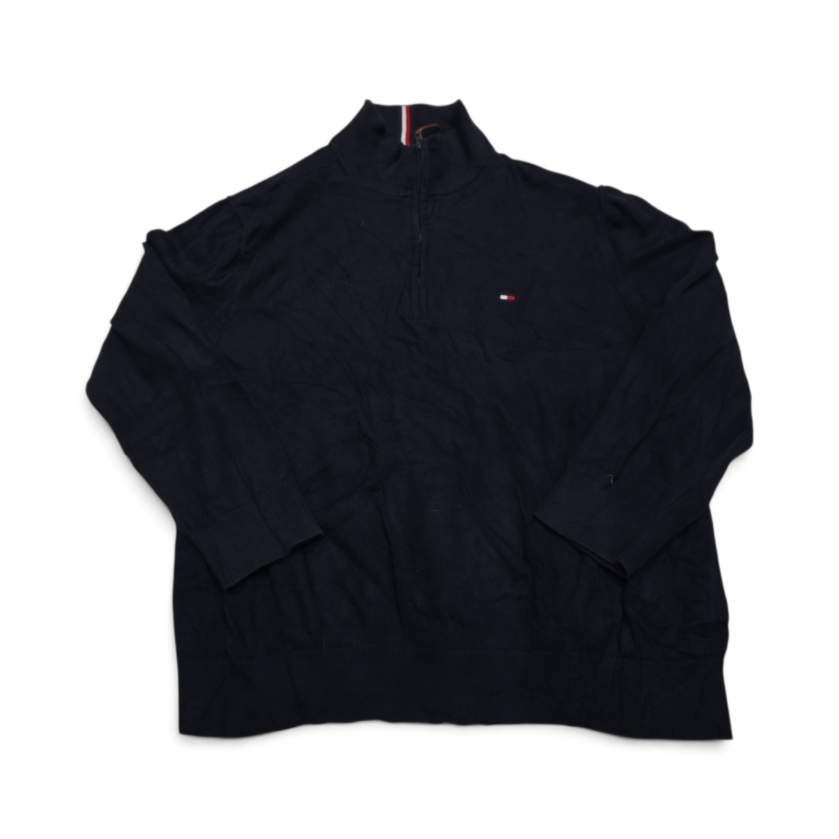 Sueter Tommy Hilfiger 2xl Azul Cierre Corto