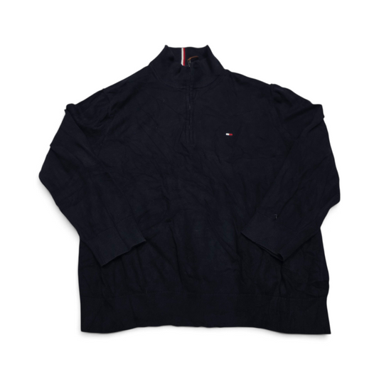 Sueter Tommy Hilfiger 2xl Azul Cierre Corto