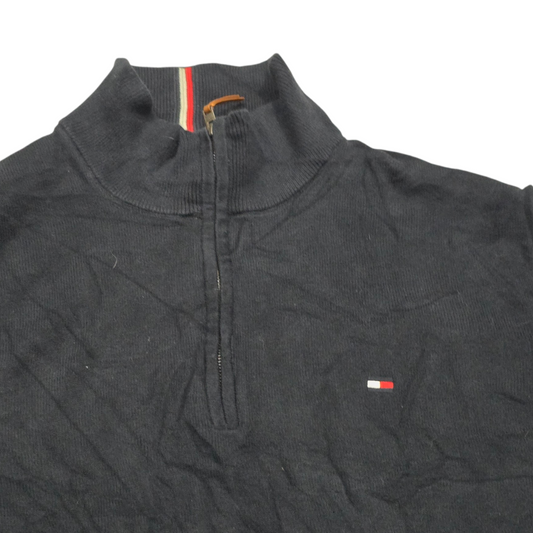 Sueter Tommy Hilfiger 2xl Azul Cierre Corto