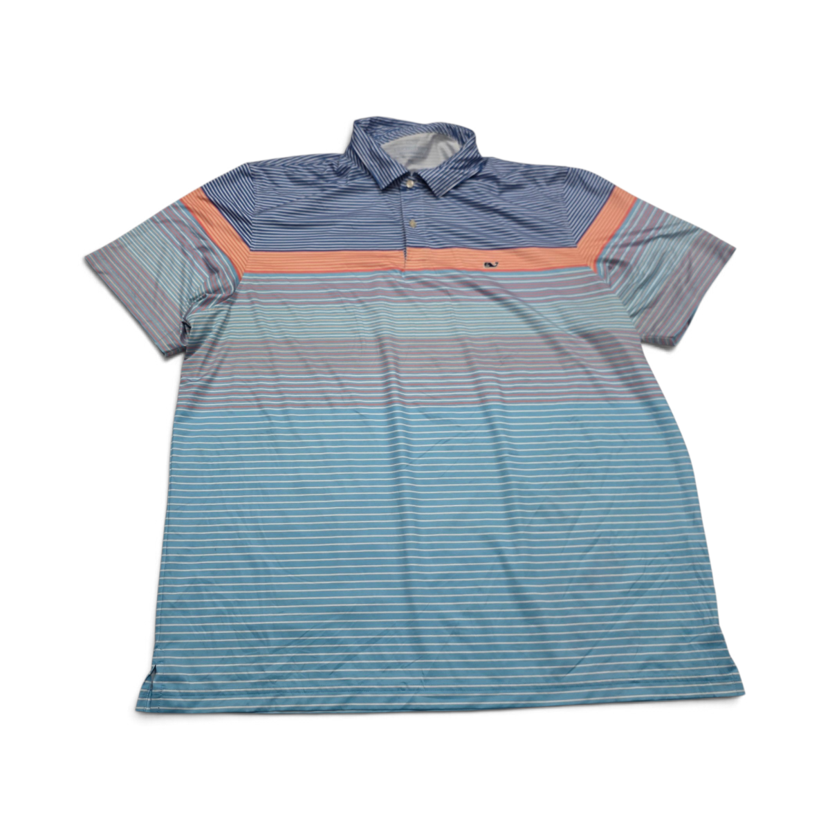 Playera Vineyard Vines Performance 2xl Azul Lineas