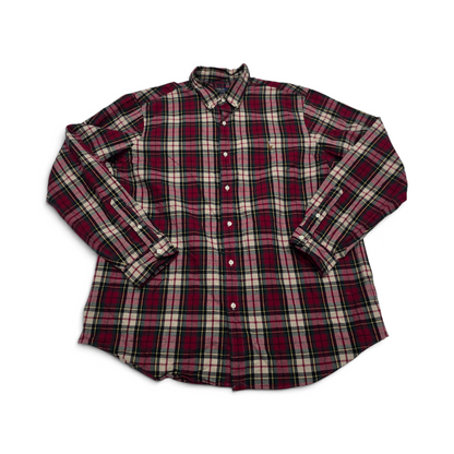 Camisa Ralph Lauren 2xl Cuadro Rojo Y Verde