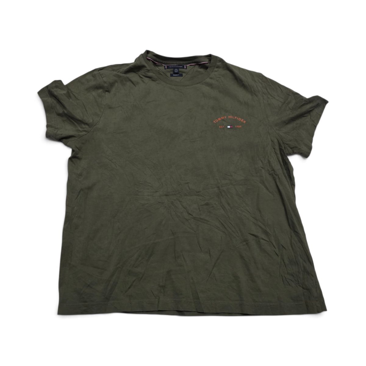 Playera Tommy Hilfiger 2xl Verde