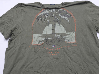 Playera Tommy Hilfiger 2xl Verde