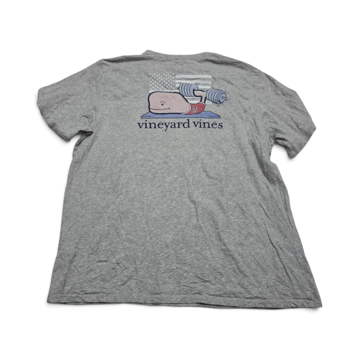 Playera Vineyard Vines 2xl Gris Ballena Gym