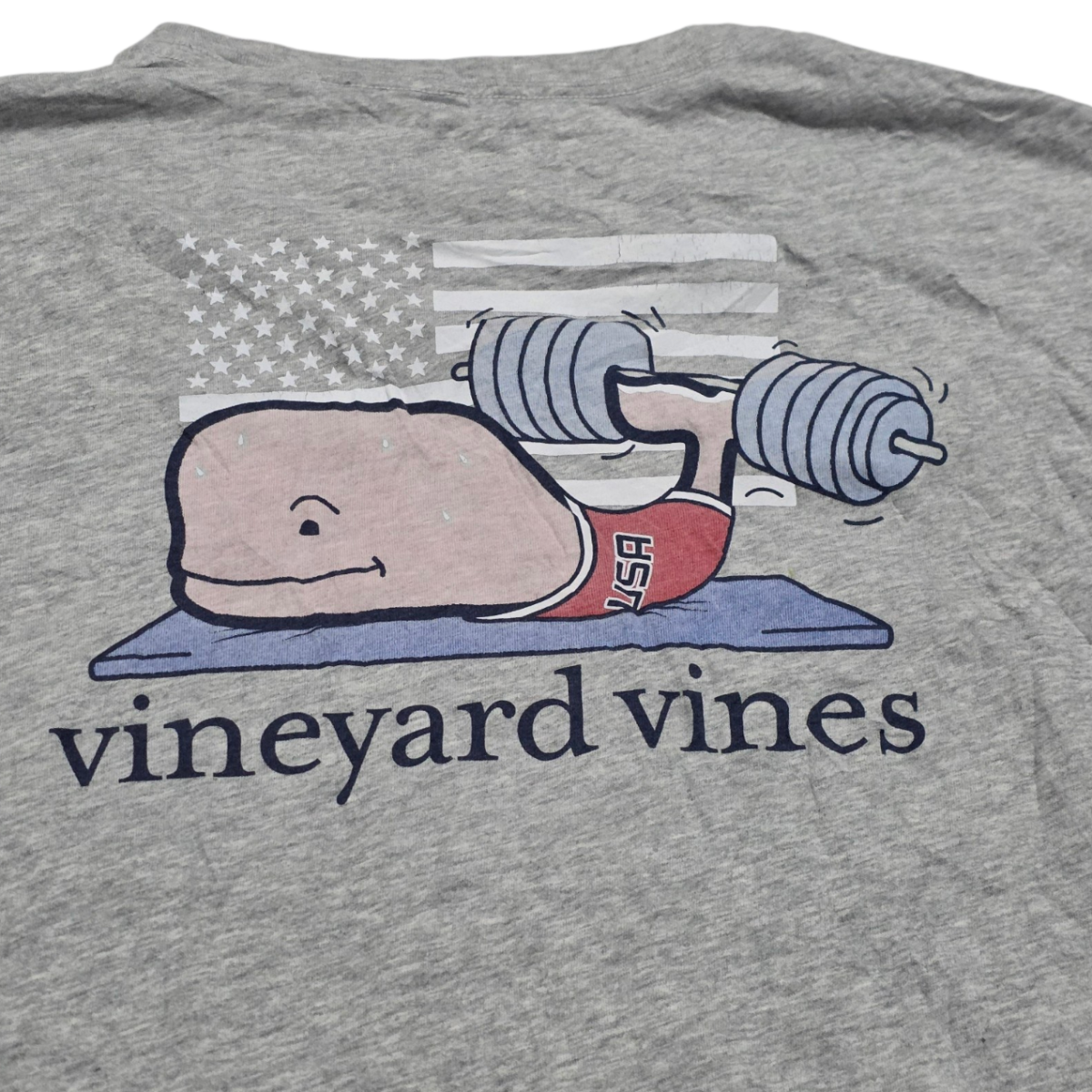 Playera Vineyard Vines 2xl Gris Ballena Gym