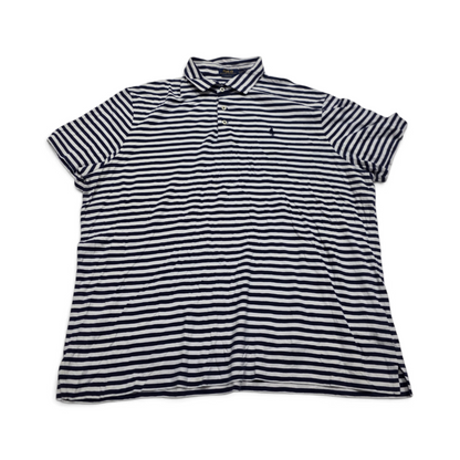 Playera Polo Ralph Lauren 2xl Azul Lineas