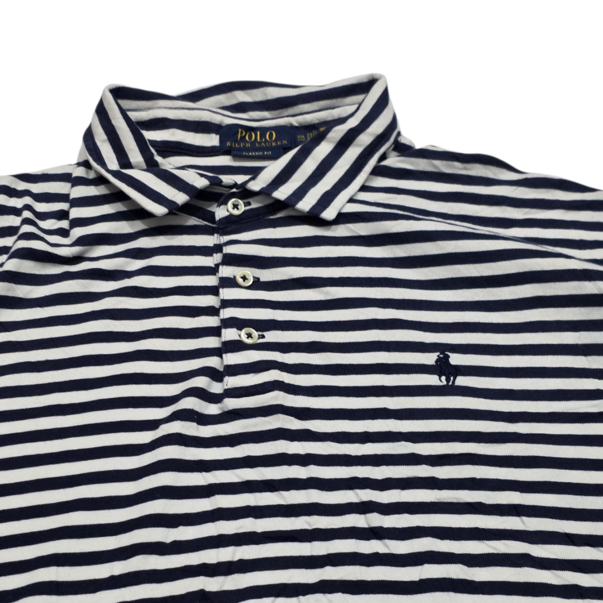 Playera Polo Ralph Lauren 2xl Azul Lineas