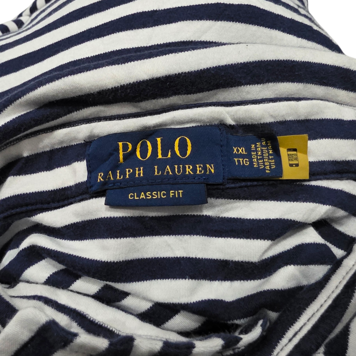 Playera Polo Ralph Lauren 2xl Azul Lineas