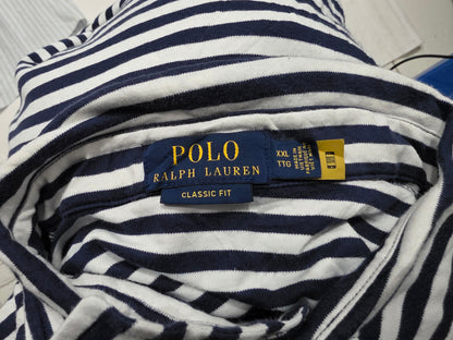Playera Polo Ralph Lauren 2xl Azul Lineas