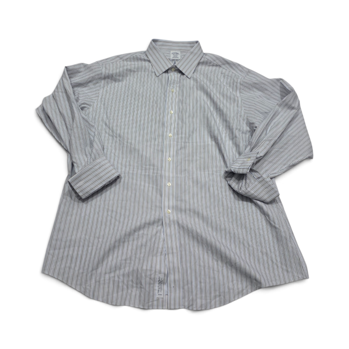 Camisa Brooks Brothers 2xl Linea Azul, Blanco Gris