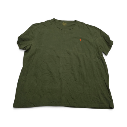 Playera Ralph Lauren 2xl Verde Poy Naranja