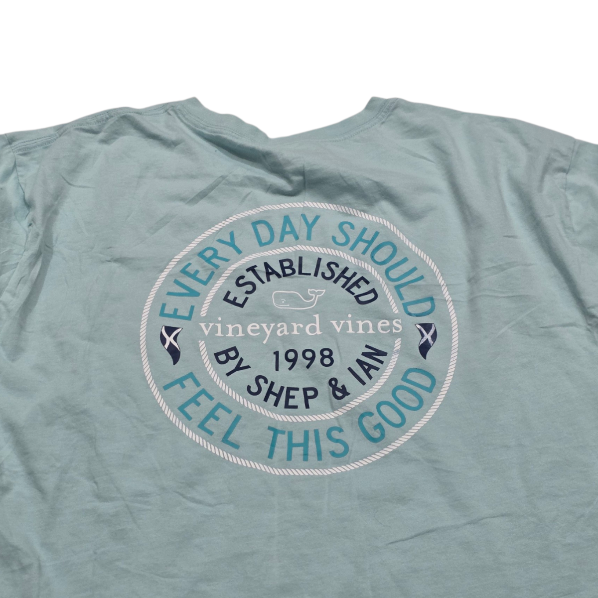 Playera Vineyard Vines 2xl Azul Claro Manga Larga