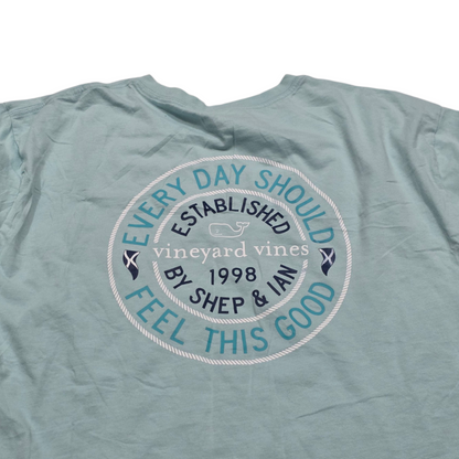 Playera Vineyard Vines 2xl Azul Claro Manga Larga
