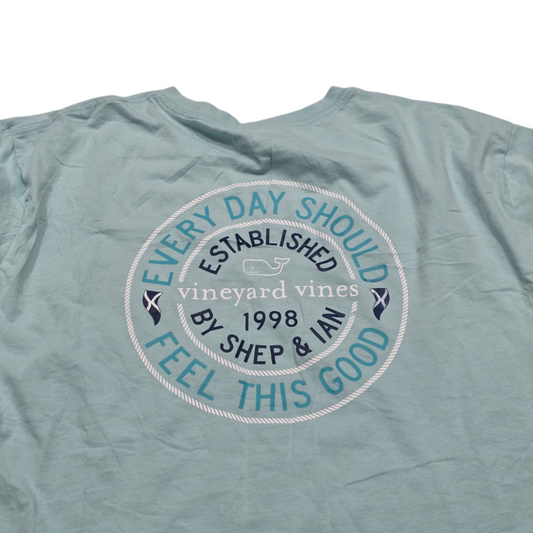 Playera Vineyard Vines 2xl Azul Claro Manga Larga