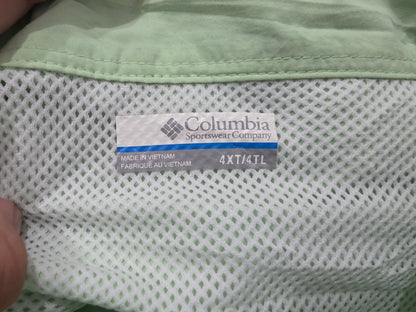 Camisa Columbia 4xl Verde Limon Manga Corta