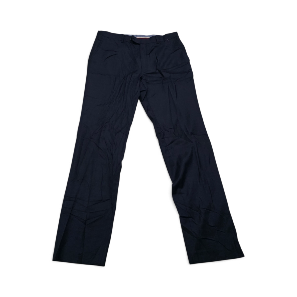 Pantalon Recto Stretch Tommy Hilfiger 34x34 Azul Marino