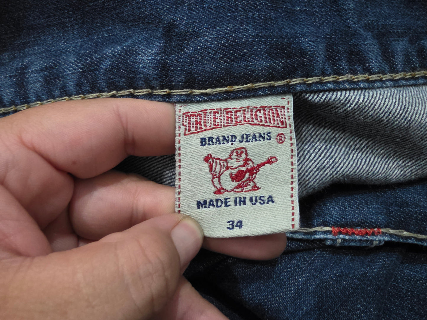 Pantalon Recto True Religion 34 Azul