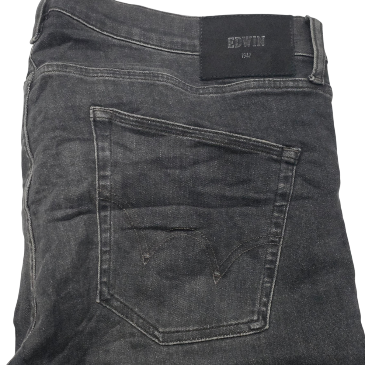 Pantalon Edwin Slimfit 36 Negro Deslavado