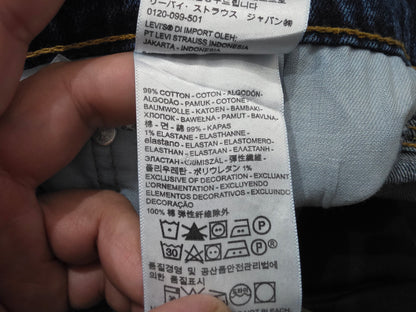 Pantalon Recto Levis 514 38x32 Azul
