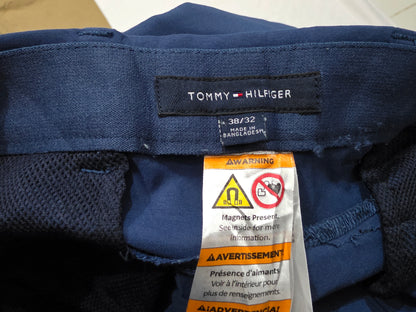 Pantalon Recto Stretch Tommy Hilfiger 38x32 Azul Marino