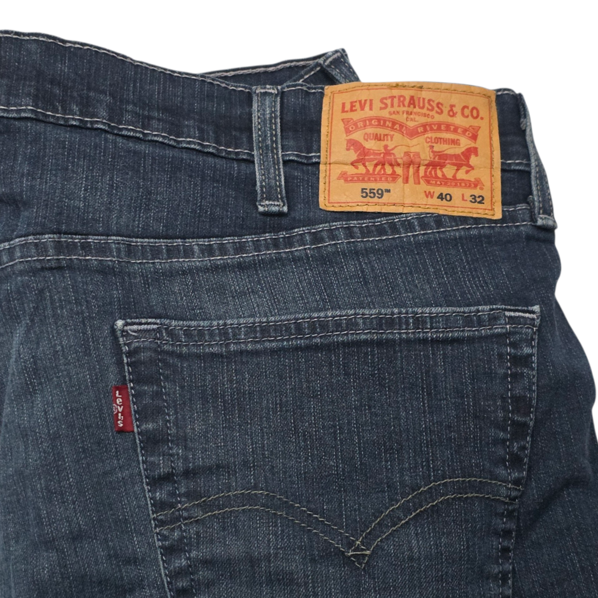 Pantalon Recto Bota Levis 559 40x32 Azul