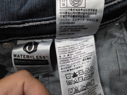 Pantalon Recto Bota Levis 559 40x32 Azul