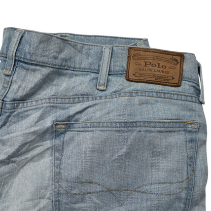 Pantalon Recto Ralph Lauren 40x32 Azul Claro
