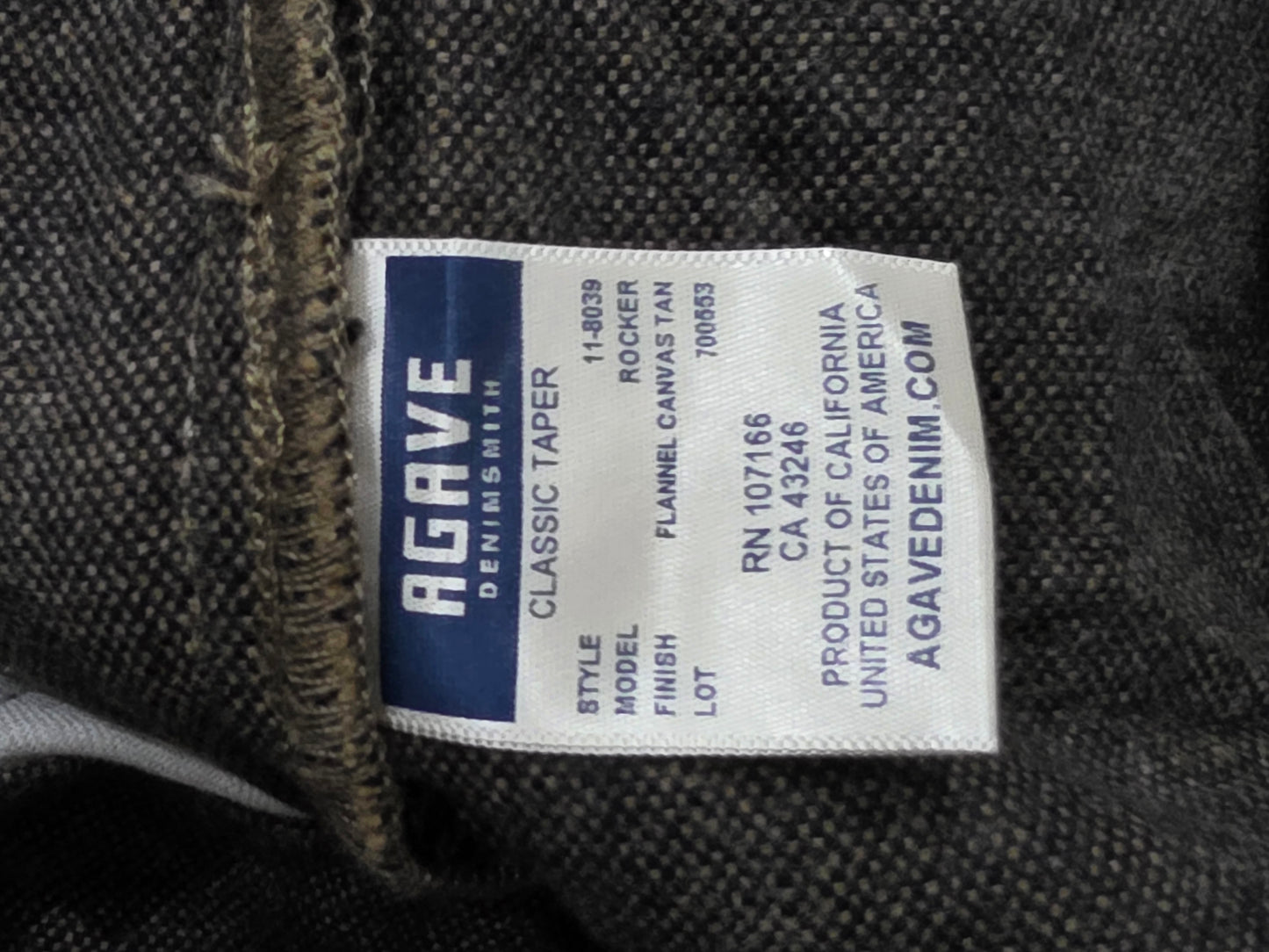 Pantalon Agave Talla 40 Cafe