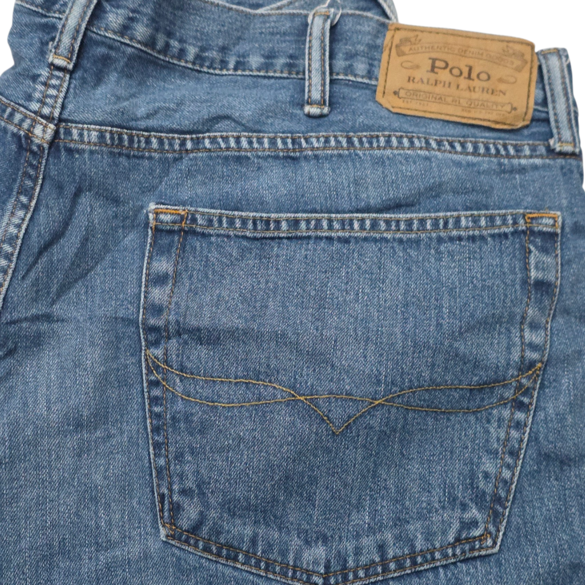Pantalon Recto Ralph Lauren 40x32 Azul
