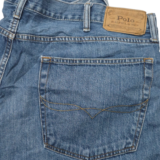 Pantalon Recto Ralph Lauren 40x32 Azul