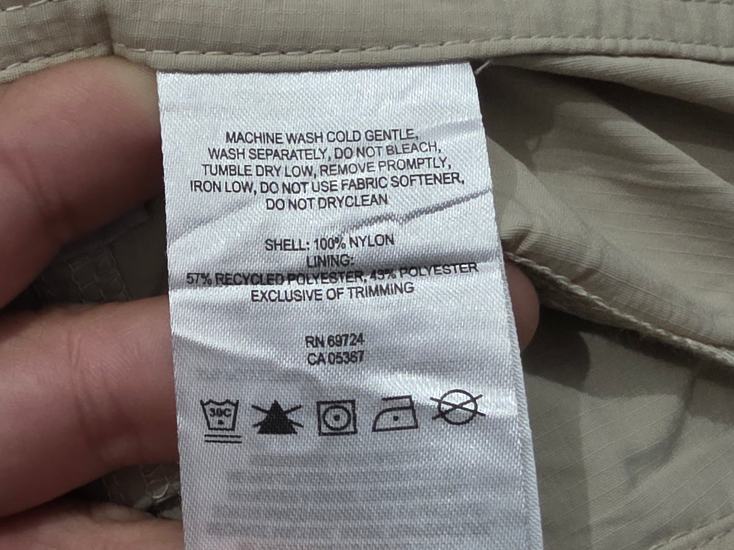 Pantalon Convertible Columbia 40x30 Beige