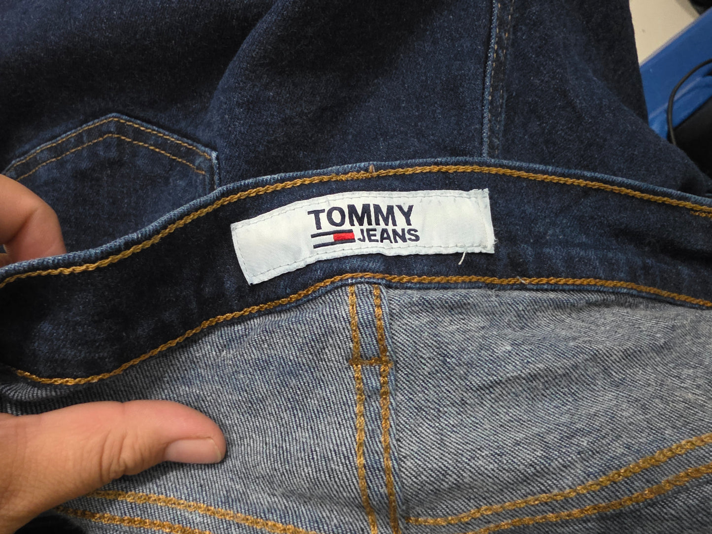 Pantalon Recto Tommy Hilfiger 40x32 Azul
