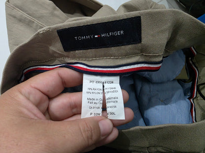 Pantalon Recto Tommy Hilfiger 32x30 Stretch Cafe (Usado)